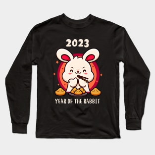 Year of the Rabbit - Cute Kawaii Style Long Sleeve T-Shirt